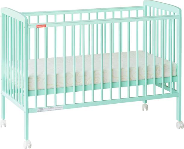 FISHER-PRICE Joy Crib with Mattress - Sea Green Cot