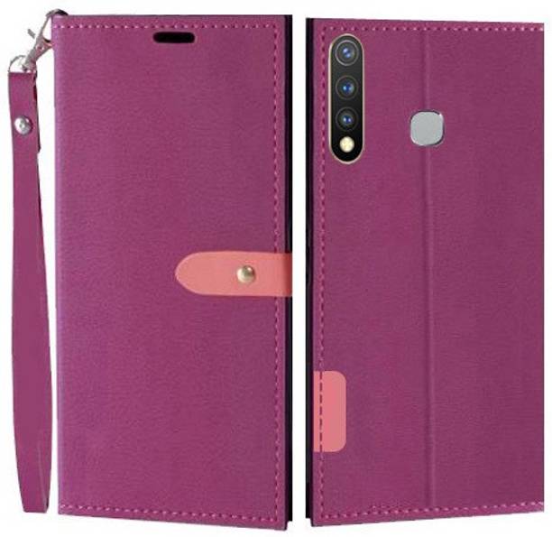 Krofty Flip Cover for Vivo Y19