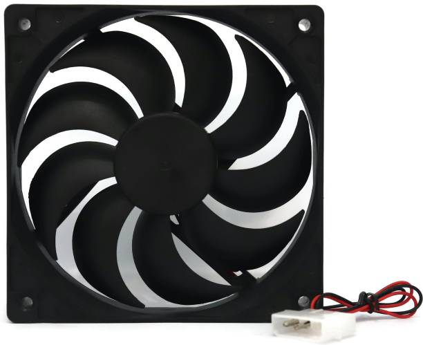 Electronic Spices 12V DC 4.75 INCH Cooling Fan With molex connector For PC case, CPU cooler Cooler