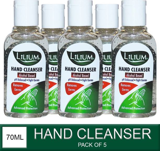 LILIUM Germ Fighter Hand Cleanser, 70ml Hand Sanitizer Bottle