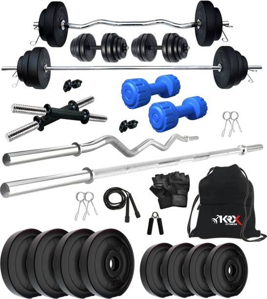 KRX 20 kg PVC 20 KG COMBO 2 With PVC Dumbbells Home Gym Combo