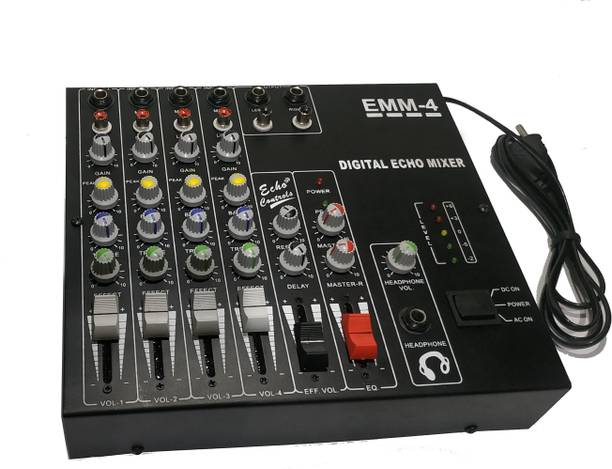 sriaarnika 4 Channel Digital Audio Echo Mixer EMM-4 Dig...