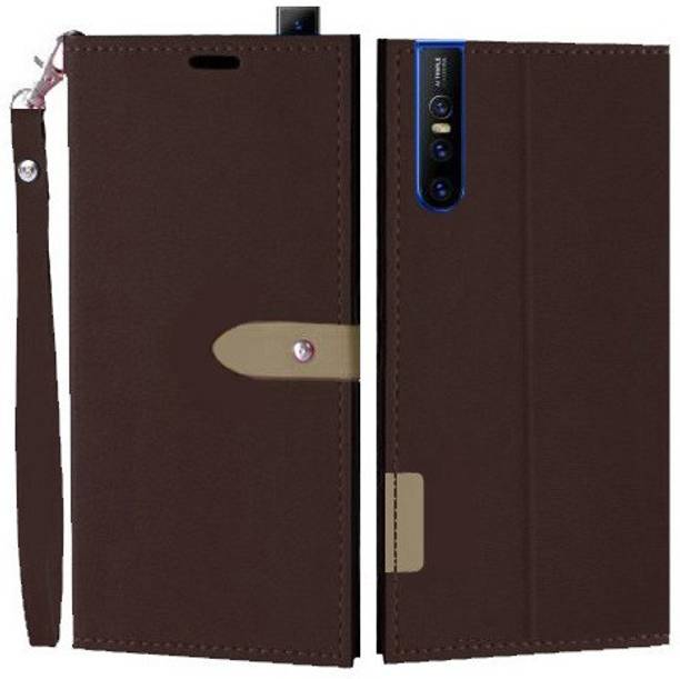 Krofty Flip Cover for Vivo V15 Pro