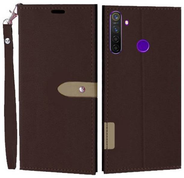 Krofty Flip Cover for Realme 5 Pro
