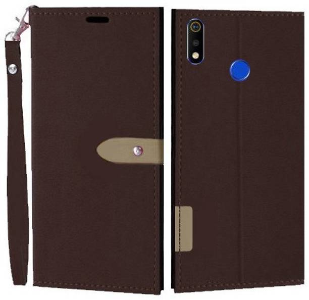 Krofty Wallet Case Cover for Realme 3 Pro