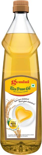 Gemini Physically Refined Rice Bran Oil Plastic Bottle