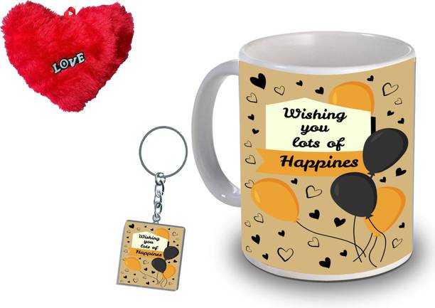 AMKK Mug, Keychain, Cushion Gift Set