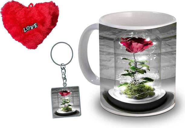 AMKK Mug, Keychain, Cushion Gift Set
