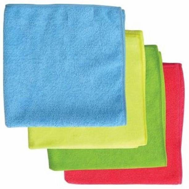 Scart Microfiber Cloth (Pack of 4 Pcs.) Multicolor Cloth Napkins