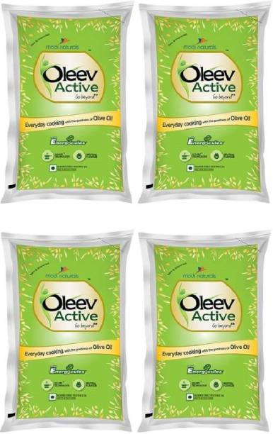 OLEEV ACTIVE POUCH OLIVE OIL (1 LTR EACH PACK) Combo