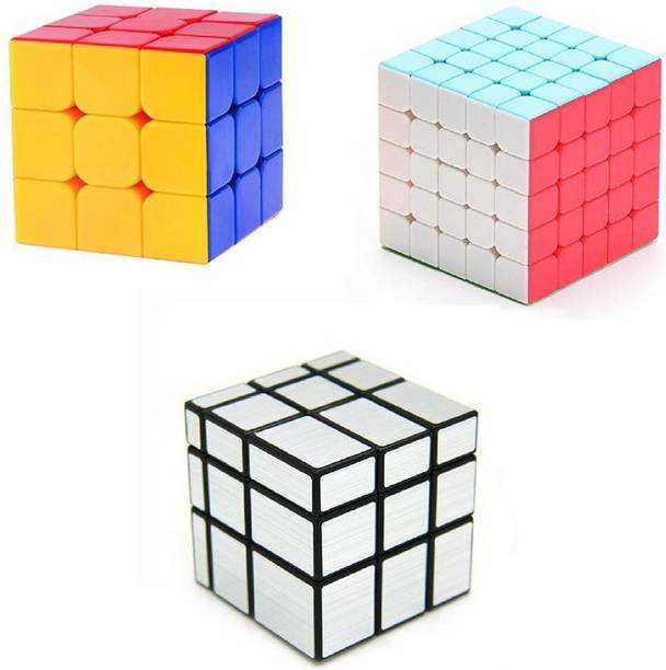 vworld High speed cube of 3x3x3,5x5x5x5x5 and silver cube pack of 3