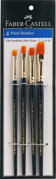 FABER-CASTELL 4 Paint Brushes (Flat)