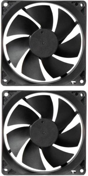 Mexico Pack of 2 Cabinet Fan 3.5-Inch Square 12 V DC CPU Cooling fan 1 Fan Cooling Pad