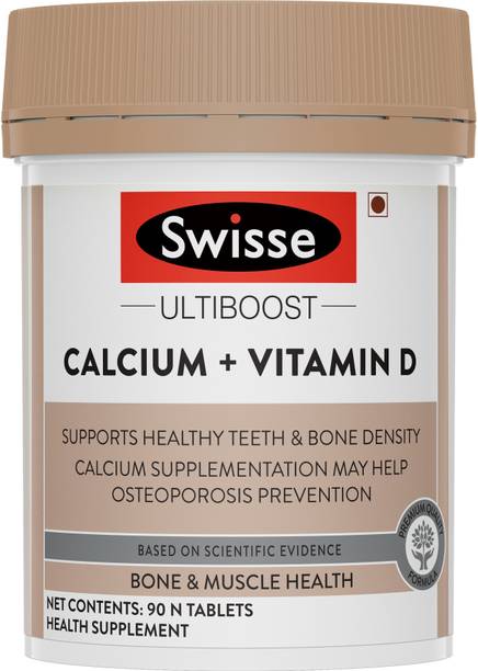Swisse Ultiboost Calcium + Vitamin D for Immunity, Bones & Muscle Health