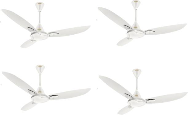 USHA Bloom Primrose, Sparkle White 1250 mm 3 Blade Ceiling Fan