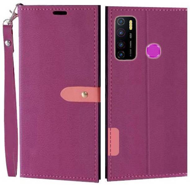 Krofty Flip Cover for Infinix Hot 9, Infinix Hot 9 Pro