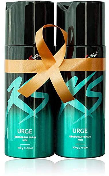 क्स Urge (Pack of 2) डिओडोरेंट स्प्रे  -  पुरुषों और महिलाओं के लिए