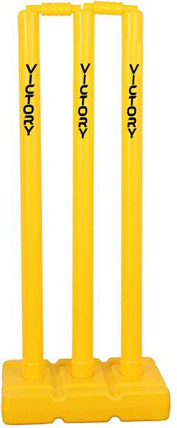 VICTORY Cricket Stump Set Plastic # 3 Wicket Set, 1 Sta...