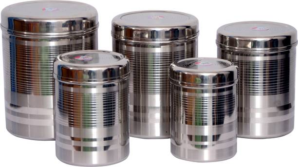 Tactware  - 2.5 L, 2.1 L, 1.5 L, 1 L, 0.85 L स्टील ग्रोसरी कंटेनर
