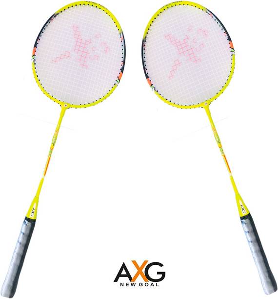AXG NEW GOAL AX-8 Stylish swing Yellow, Black Strung Badminton Racquet