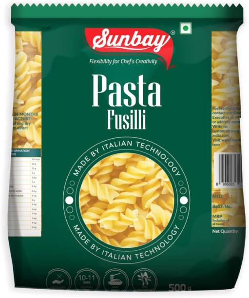 Sunbay Fusilli Pasta 500g Pack Of 1 Fusilli Pasta
