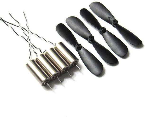 Cam cart DC 3.7V 716 7x16mm Micro Core less Motor with Propeller High-Speed Mini Drones ( Pack of 4 ) Motor Control Electronic Hobby Kit