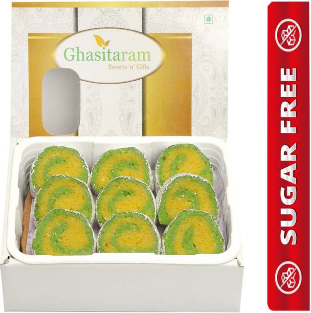 Ghasitaram Gifts Sugar Free Pista Moon Box