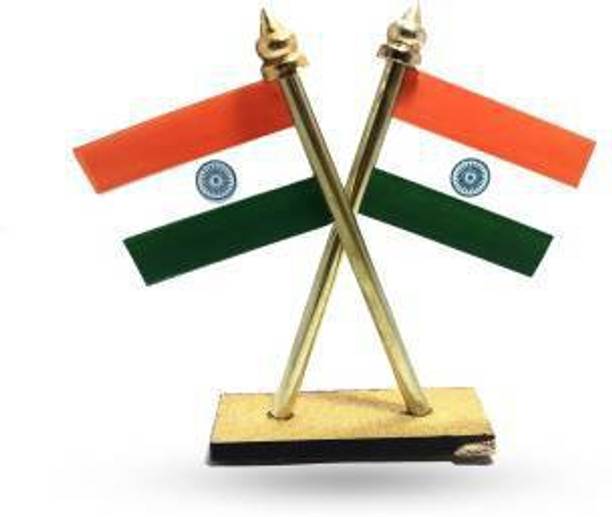 MMD DECORATION indian national flag Rectangle Car Dashboard Flag