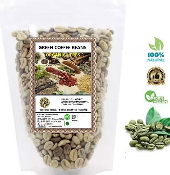 ORGANIC HERBS Green coffee beans - For Weight Management Instant Coffee