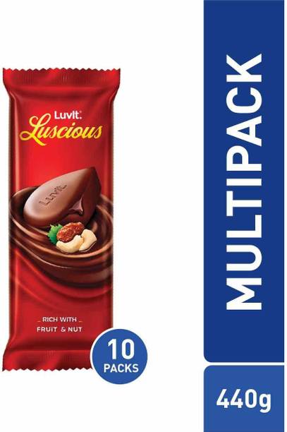 LuvIt Luscious Fruit & Nut Chocolate Bars Multipack Deliciously Smooth Bars