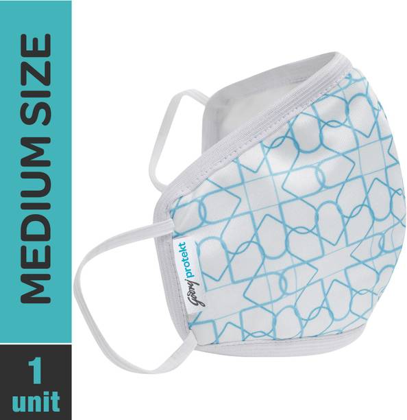 Godrej Protekt P-W95 Reusable Face Mask Medium White