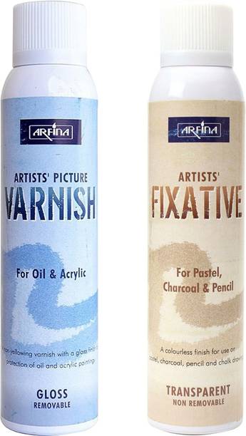 Camlin VARNISH FOR OIL & ACRYLIC AND FIXATIVE FOR PASTEL CHARCOAL & PENCIL Gloss Varnish