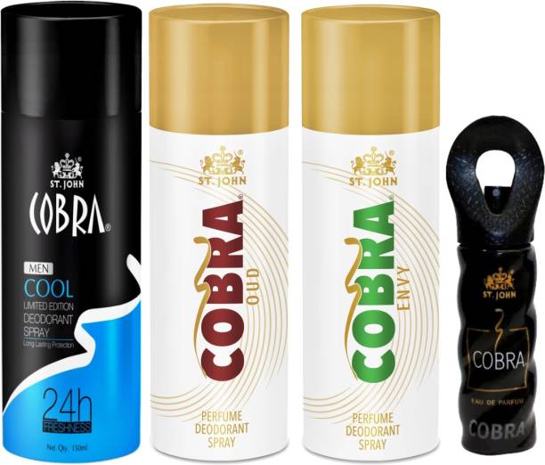 VI-JOHN Cobra Deo Cool & Envy & Oud + Cobra Perfume 30ml