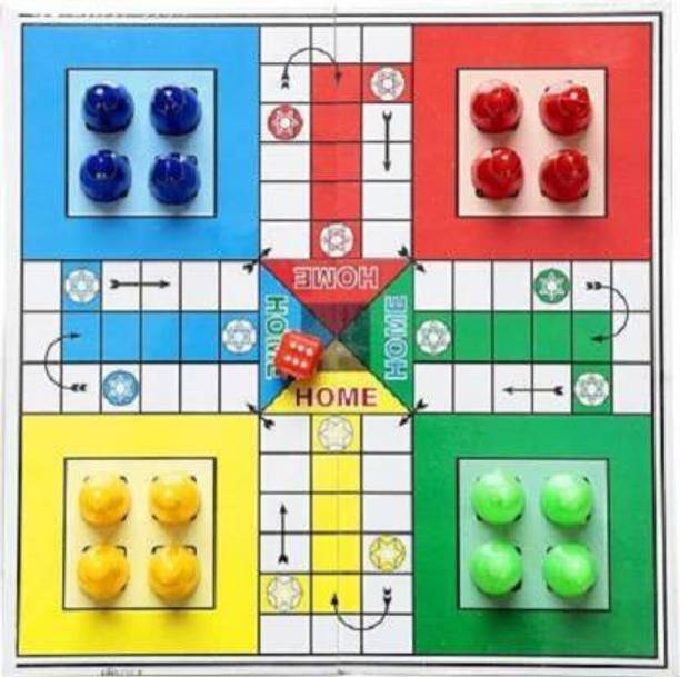 JMD Creation Folding Best Quality 2 in 1 Ludo & Snake ladder in Cover Board Game Accessories