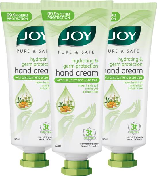 Joy Pure & Safe Hydrating & Germ Protection Hand Cream with Tulsi, Turmeric & Tea Tree