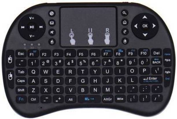 FosCadit Mini Wireless Keyboard with Touchpad,QWERTY Keyboard,LED Backlit,Portable Keyboard Wireless for laptop/PC/Tablets/Windows Wireless Handheld Laptop Keyboard Compatible with Desktop, Laptop, Mac