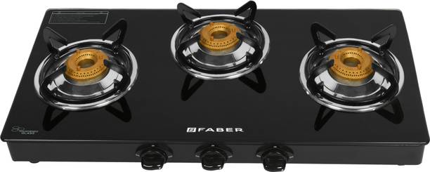 FABER Grand 3BB BK Glass Manual Gas Stove