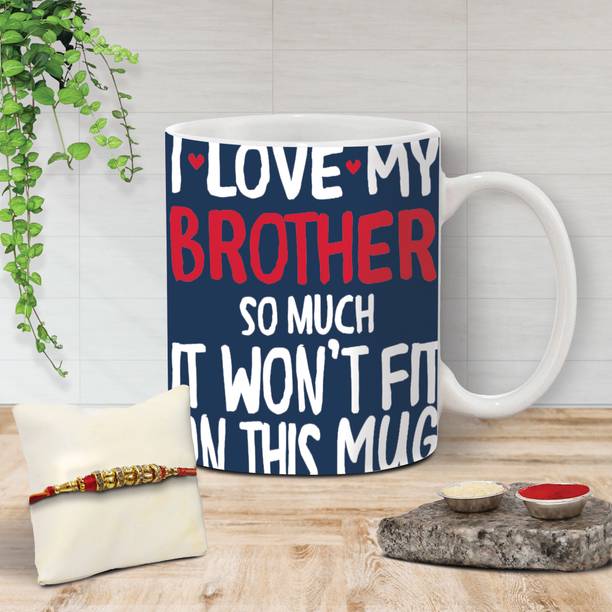 Flipkart SmartBuy Designer Mug Rakhi-2 Assorted Chawal Roli Pack, Rakhi, Mug  Set