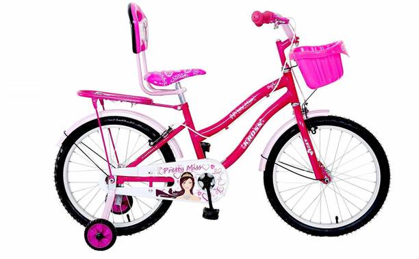 Kross Pretty Miss 20T Bicycle Basket & Stand, Girls Kids, Age 6-9 Years, Pink 20 T लड़कियाँ की साइकिल / महिला साइकिल