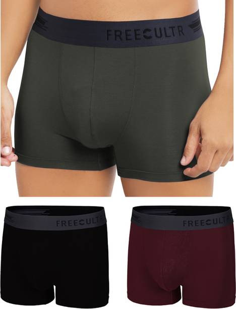 Pack of 3 Solid Men Trunk