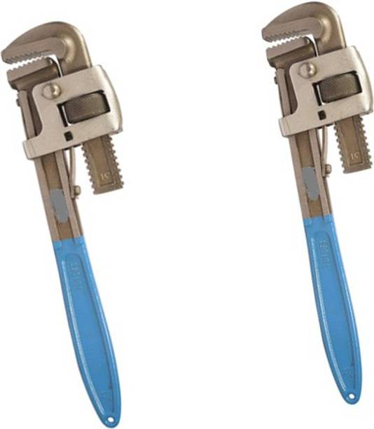 manvi Anchor Heavy Duty Pipe Wrench 14" Set of 2 14 inch Pipe wrench heavy duty Single Sided Pipe Wrench