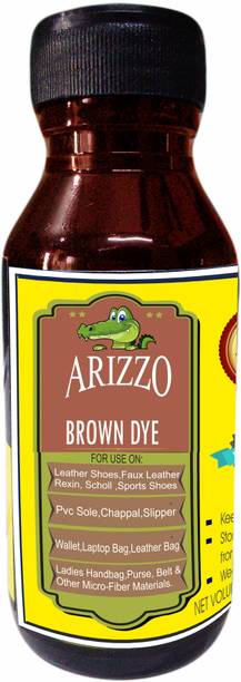 Arizzo Brown Dye for Shoes , Leather,& MicroFibre material.