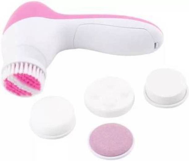 Moxtiza 5 i n 1 skin massager 5 in 1 Portable Compact Body & Face Beauty Care Facial Massager (Pink) 5 i n 1 skin massager 5 in 1 Portable Compact Body & Face Beauty Care Facial Massager (Pink) Massager