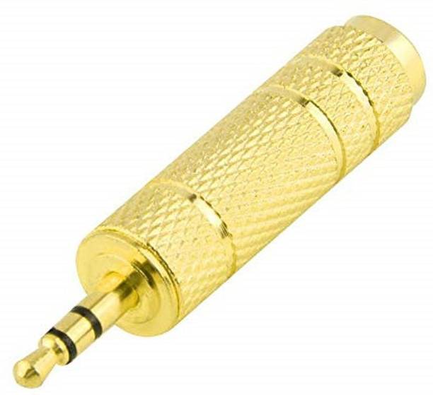 Fedus 6.5 mm Female to 3.5 mm Male Headphone Audio Stereo Sound Adapter Plug Converter Connector Adapter Jack Pack 1 Headphone Adapter