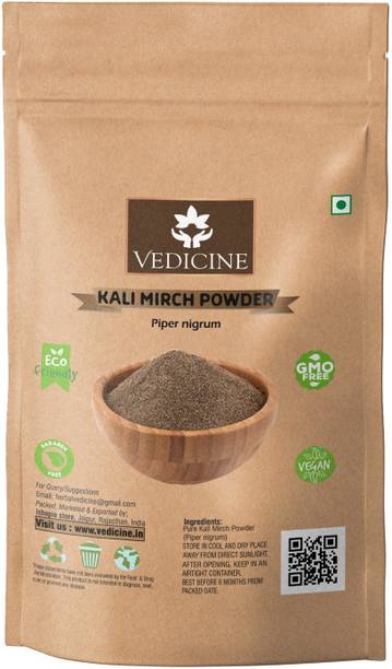VEDICINE Premium Quality Kali Mirch - Black Pepper Powder - Piper Nigrum