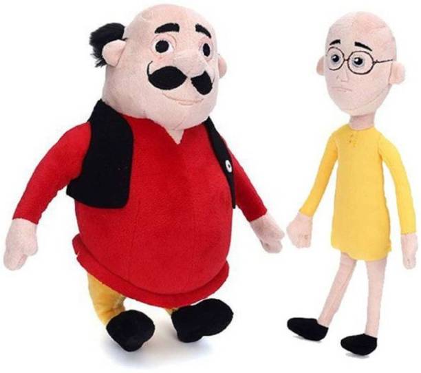 HEZALWOOD Soft Toys Gift Motu Patlu Set of 1 - 35 cm  - 37 cm