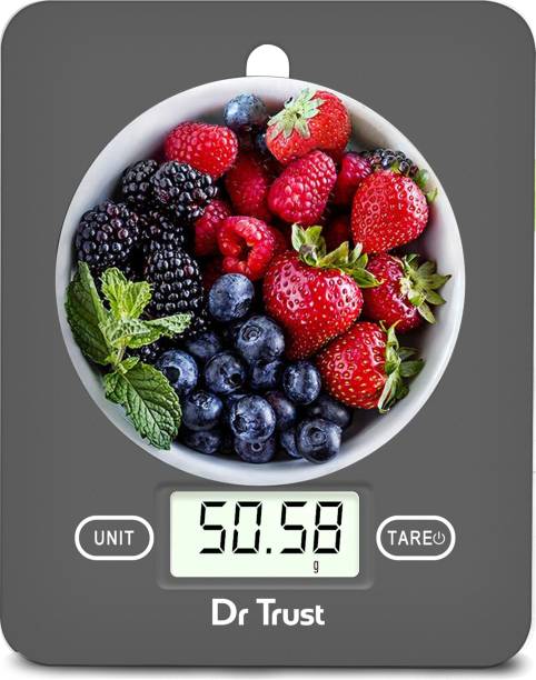 Dr. Trust (USA) Model 517 Electronic Digital LCD Kitchen Food Accurate Weight Machine for Measuring Fruits Spice Food Vegetable Water Milk Liquids Weighing Scale
