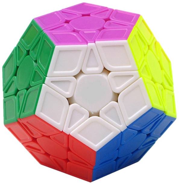 D ETERNAL Megaminx Cube High Speed Stickerless Pentagon Magic Dodecahedron Puzzle Cube
