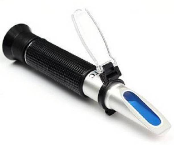 dinojames Portable Handheld Refractometer Brix (0-55%) Portable Sugar Content Tester SG Specific Gravity Tool Handheld Hydrometer for Measuring Sugars with Automatic Temperature Compensation 0-55% Refractometer Perfect for Sugar, Food, Beverage, Soybean Milk, Honey, Fruit, Fluid Sweetness, Saccharimeter, Wort, CNC Fruit Homebrew Measurement Kit Manual Handheld Refractometer Digital Handheld Refractometer