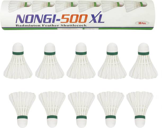 Nongi 500 XL Feather Shuttle  - White
